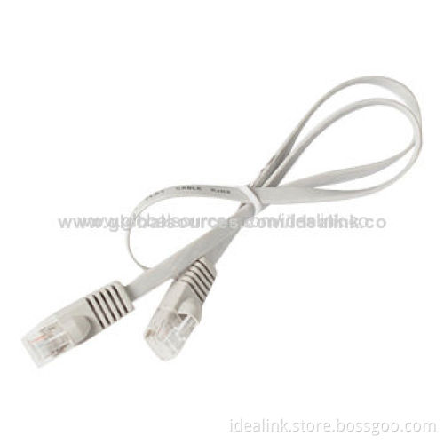 Cat6 CCA/CU Network Cable/Flat Patch Cord, Shielded and Un-shielded with CE, RoHS MarksNew
